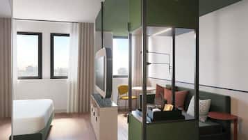 Superior-Zimmer, 1 Doppelbett und Schlafsofa | Hochwertige Bettwaren, Daunenbettdecken, Zimmersafe