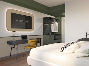 Premium bedding, down duvets, in-room safe, individually decorated
