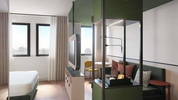 Chambre Supérieure, 1 lit double et 1 canapé-lit | Literie de qualité supérieure, couette en duvet d'oie