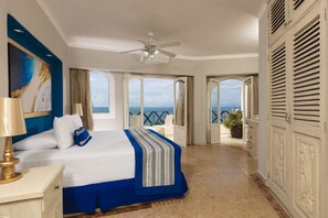 Breezy Blue Jr Suite | Individually decorated, individually furnished, bed sheets