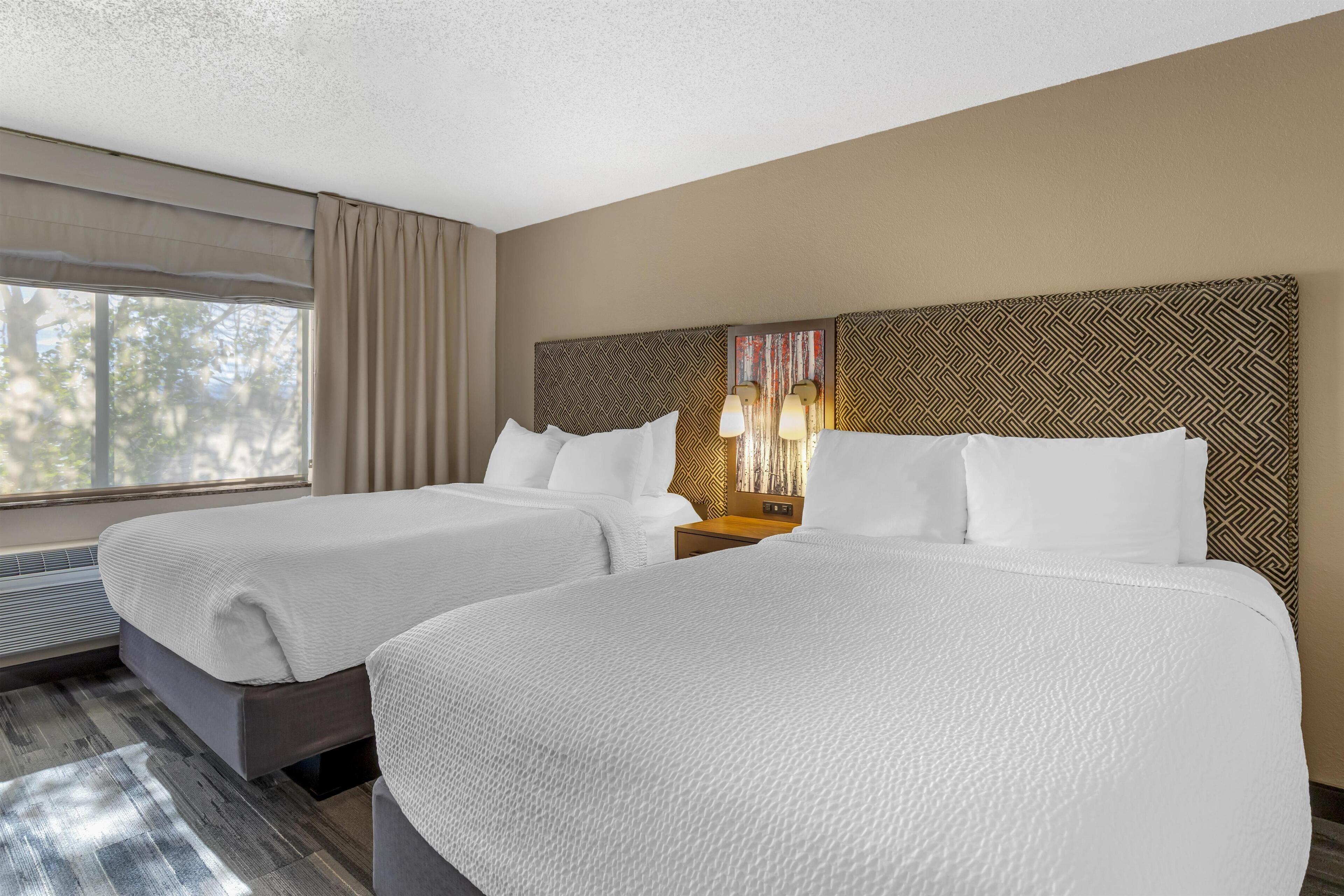 Standard Room, 2 Queen Beds, Non Smoking, Refrigerator & Microwave | Individually decorated, individually furnished, desk, laptop workspace