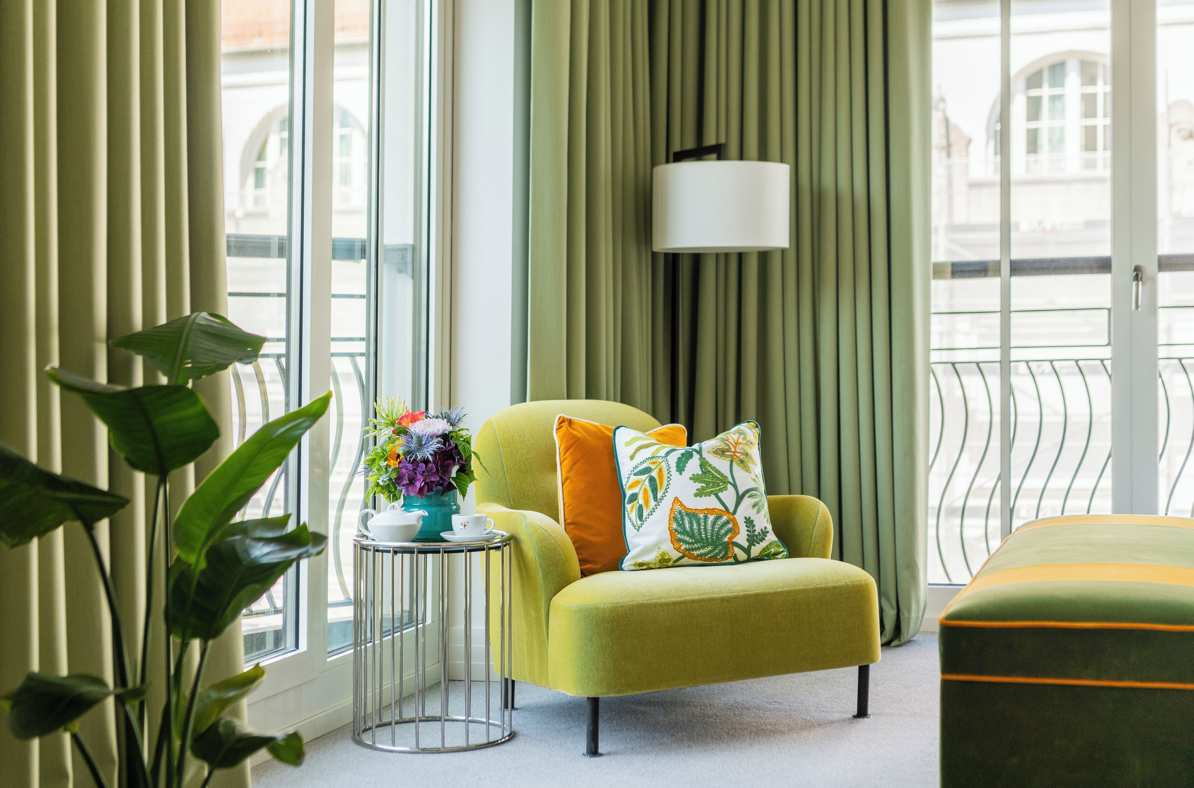 classic suite | living area | 55-inch flat-screen tv with satellite channels, video game console