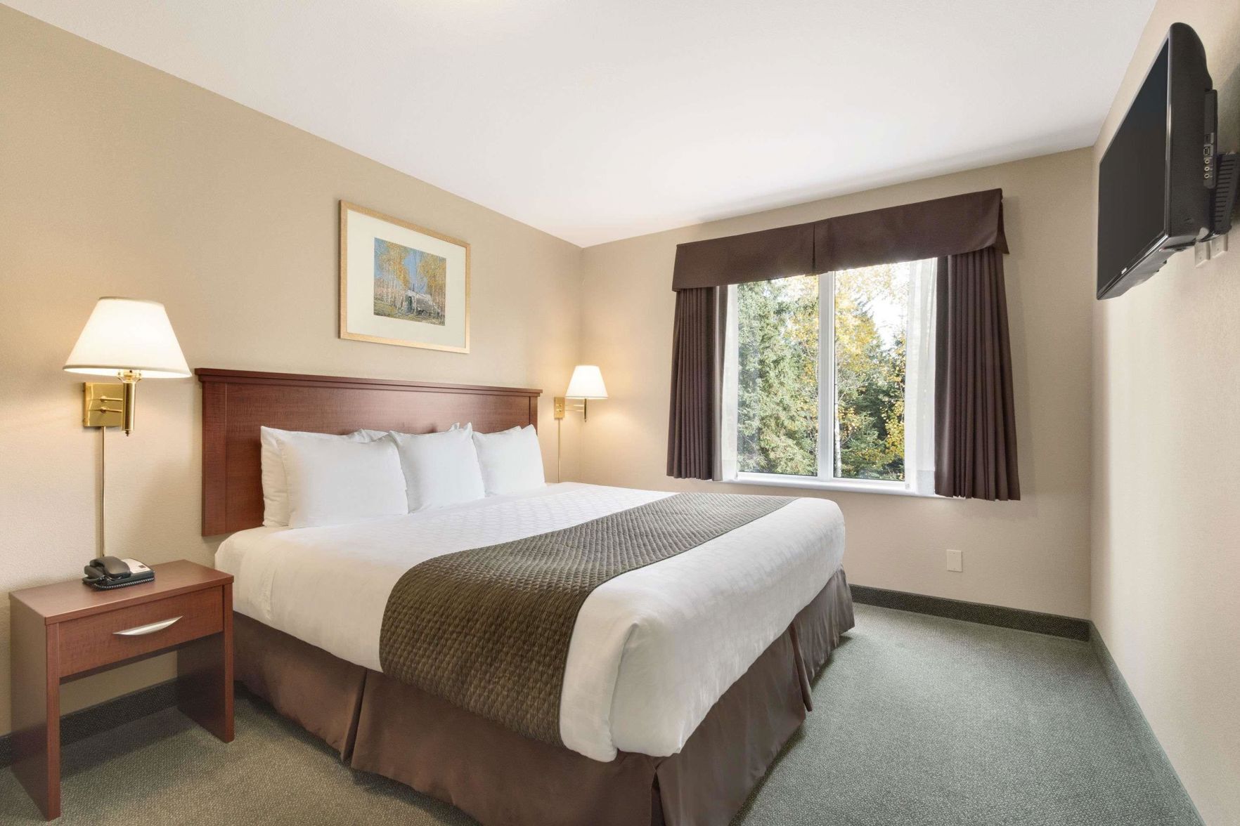 Blackout curtains, iron/ironing board, rollaway beds, Internet