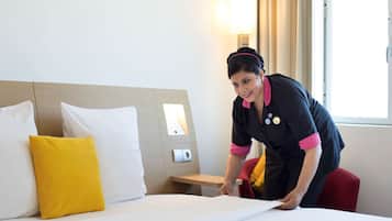 In-room safe, desk, laptop workspace, blackout curtains