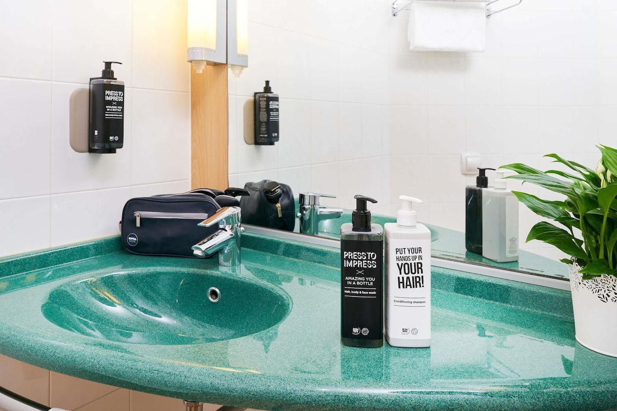 standard double room, 1 double bed | bathroom | shower, eco-friendly toiletries, hair dryer, bidet