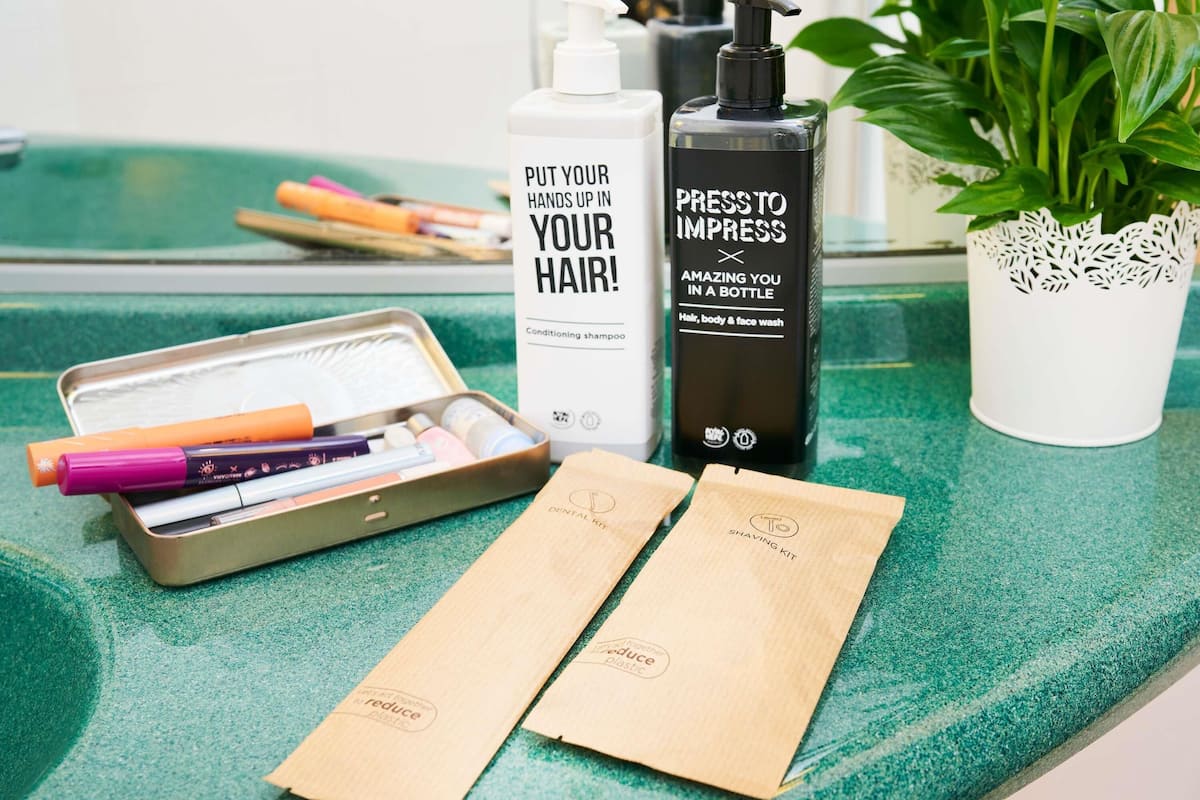 premium double room, 1 double bed | in-room safe, desk, soundproofing, iron/ironing board