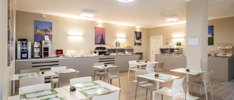 Daily buffet breakfast (EUR 8 per person)