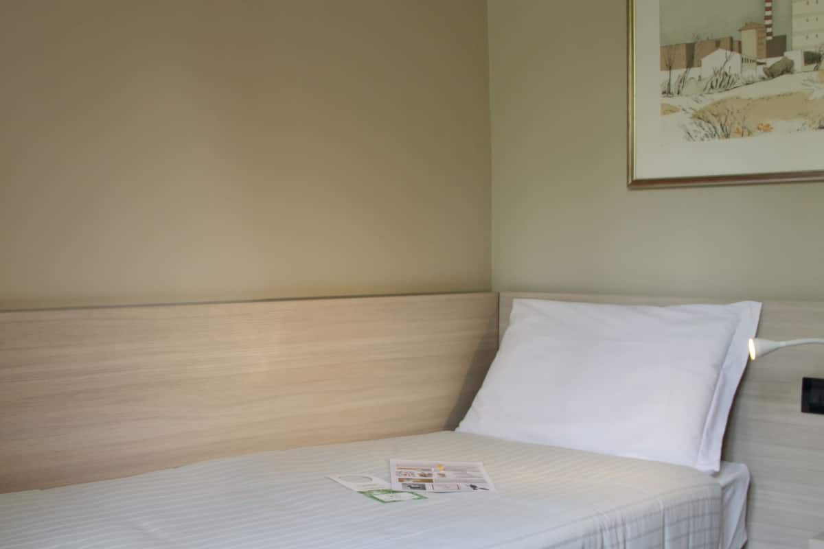 Eenpersoonskamer (1 single bed) | Donzen dekbedden, een minibar, een bureau, verduisterende gordijnen