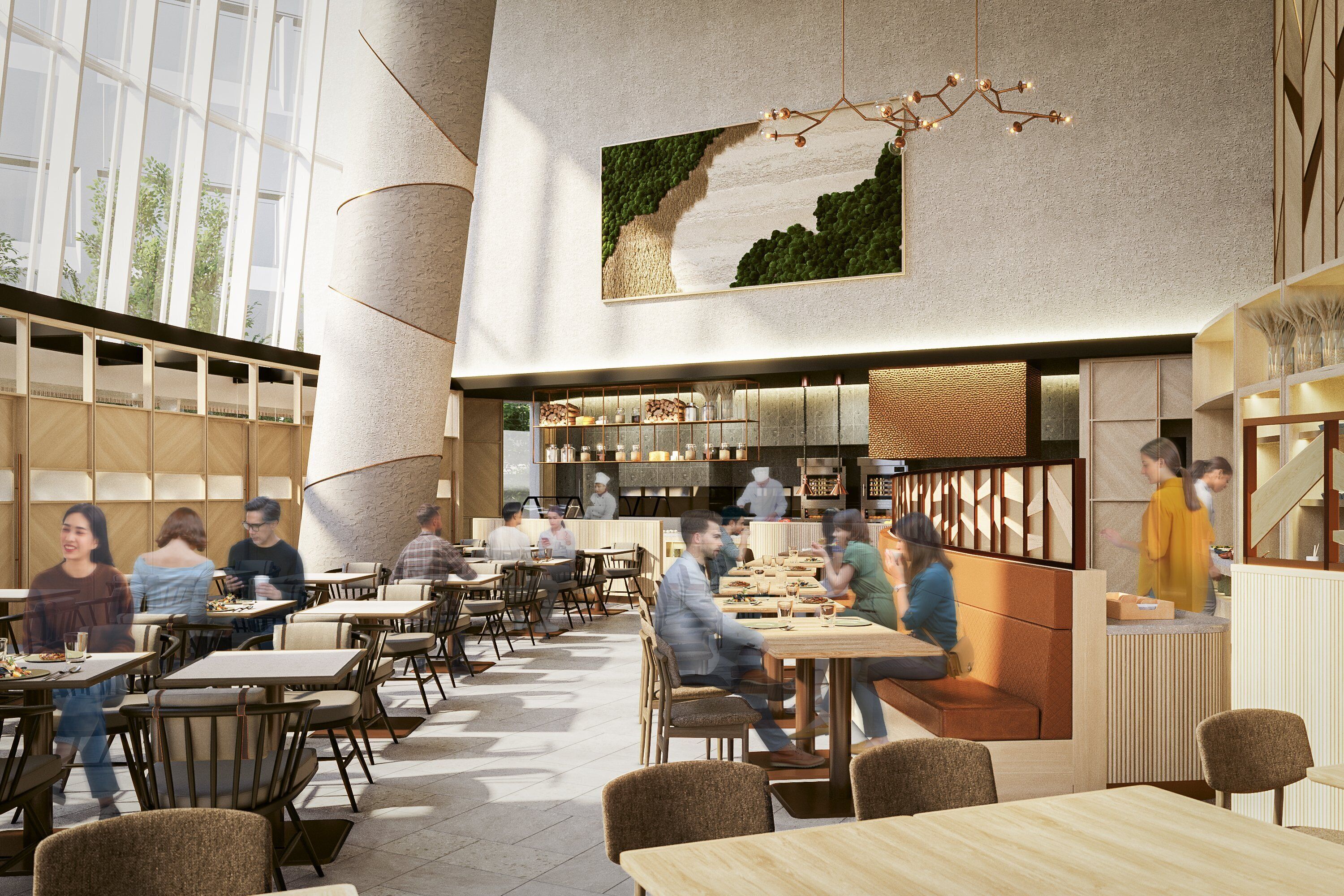 Daily buffet breakfast for a fee