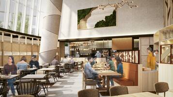 Daily buffet breakfast for a fee