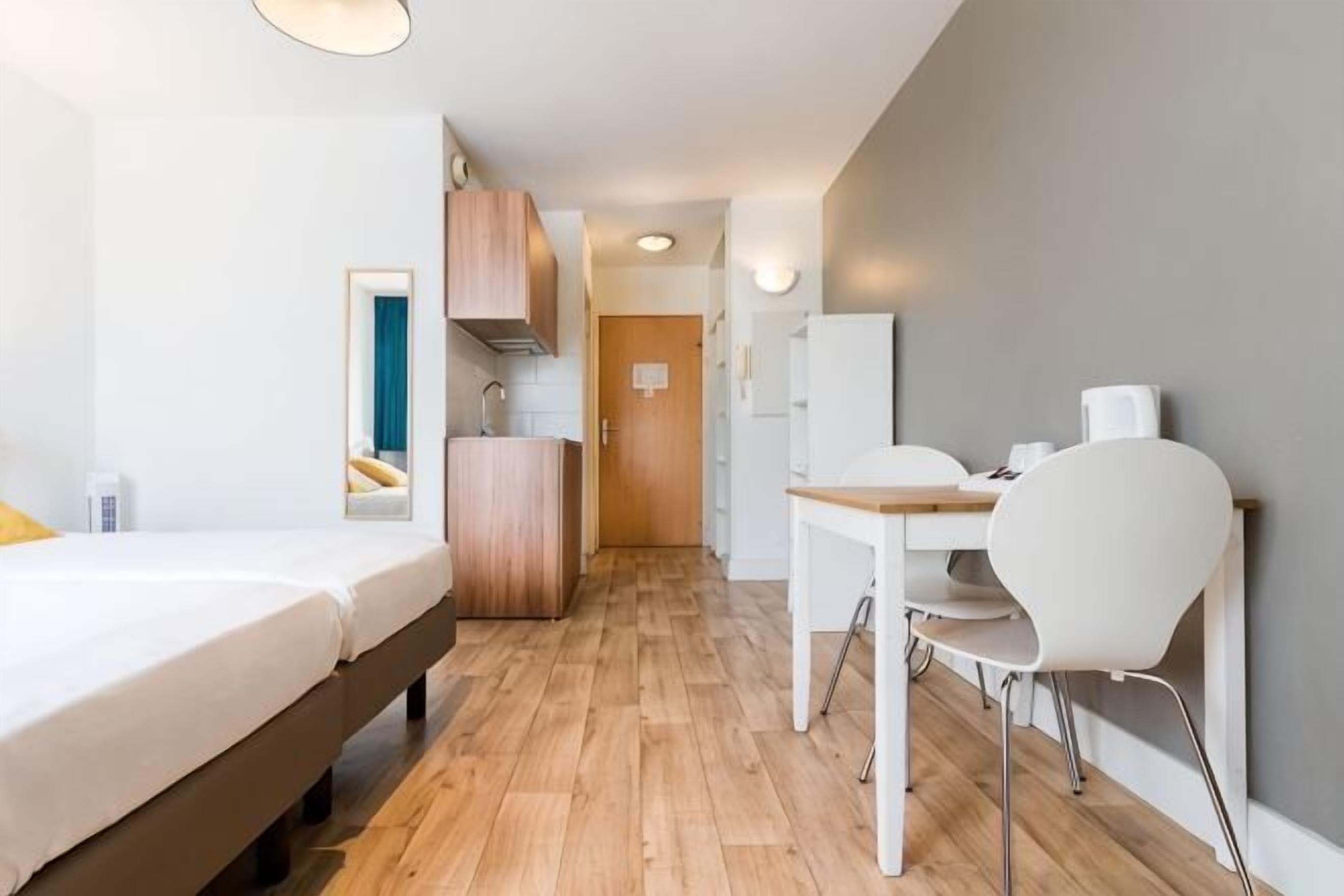 Desk, blackout curtains, iron/ironing board (on request), free WiFi