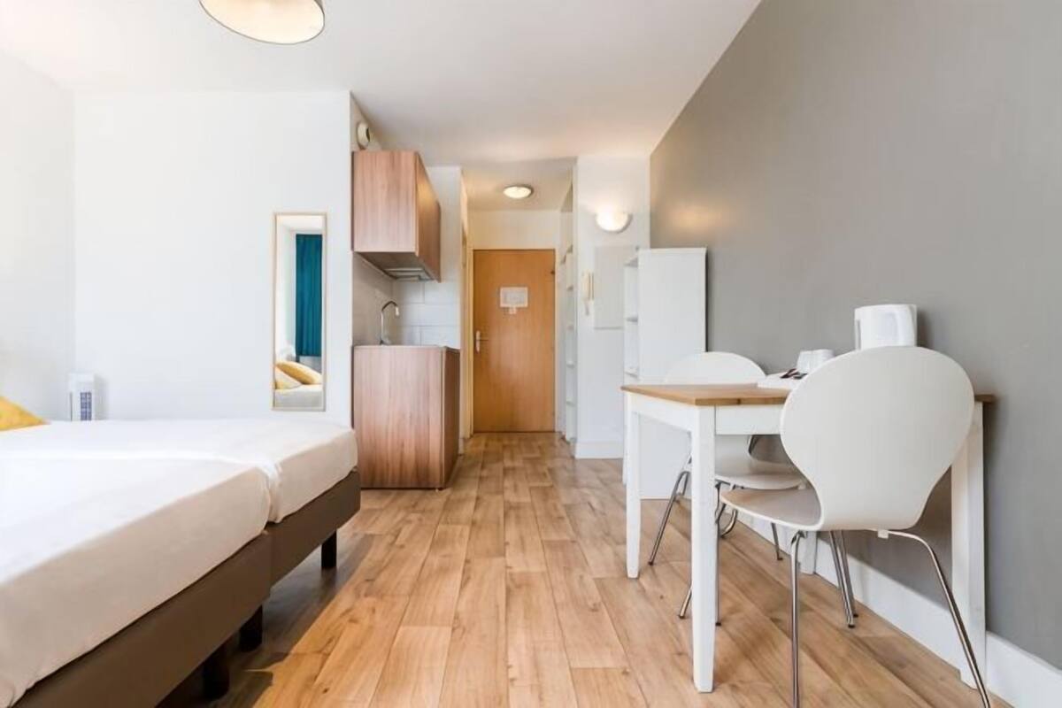 Desk, blackout curtains, iron/ironing board (on request), free WiFi
