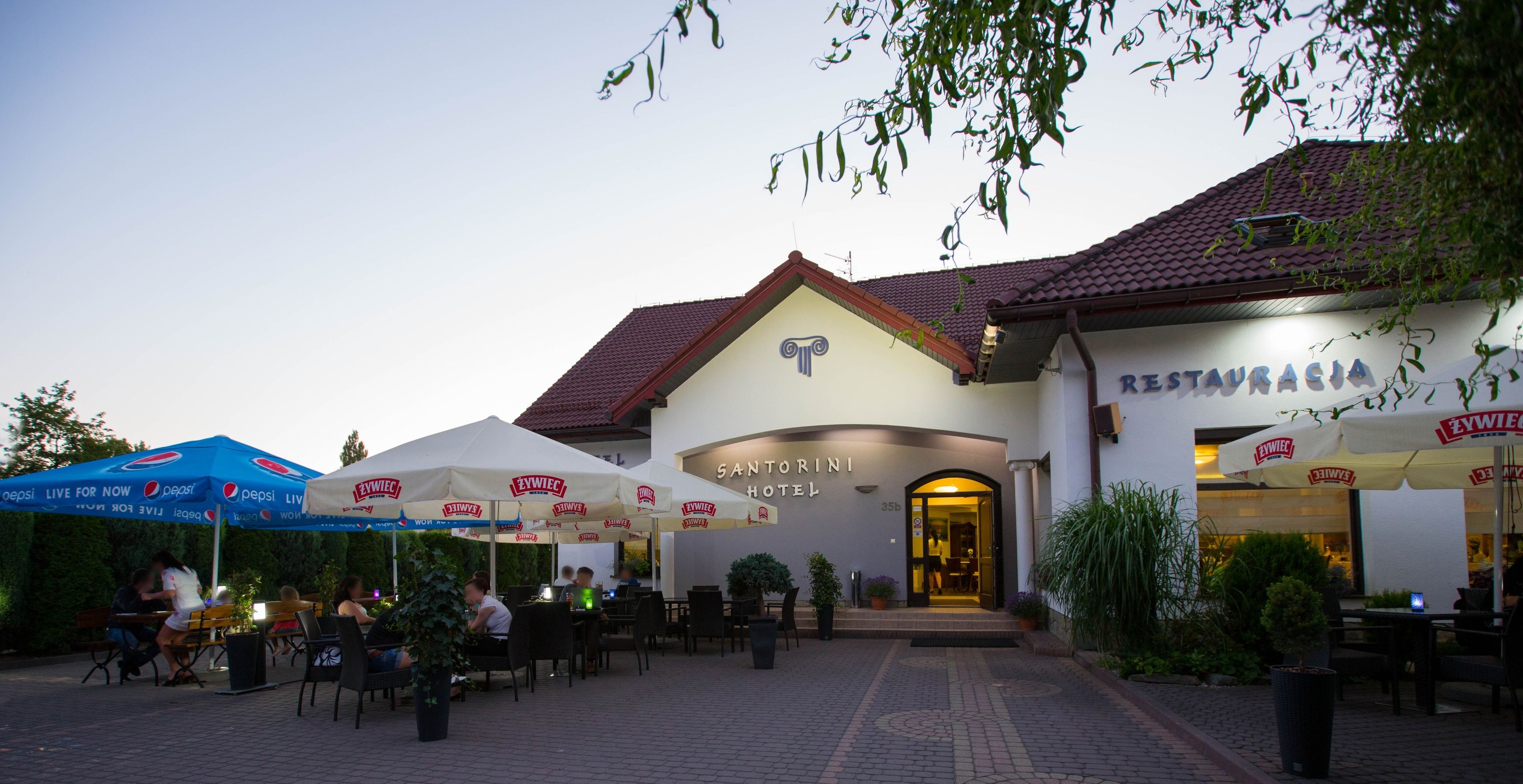 Front of property – evening/night