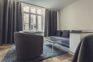 Superior Double Room | Premium bedding, desk, laptop workspace, blackout drapes - Hotel Poseidon (Gothenburg)