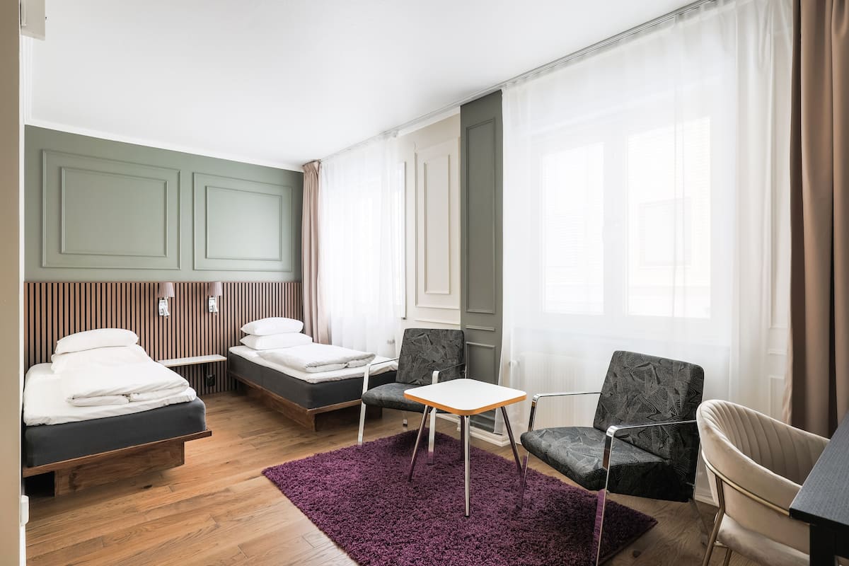 hypo-allergenic bedding, in-room safe, desk, iron/ironing board