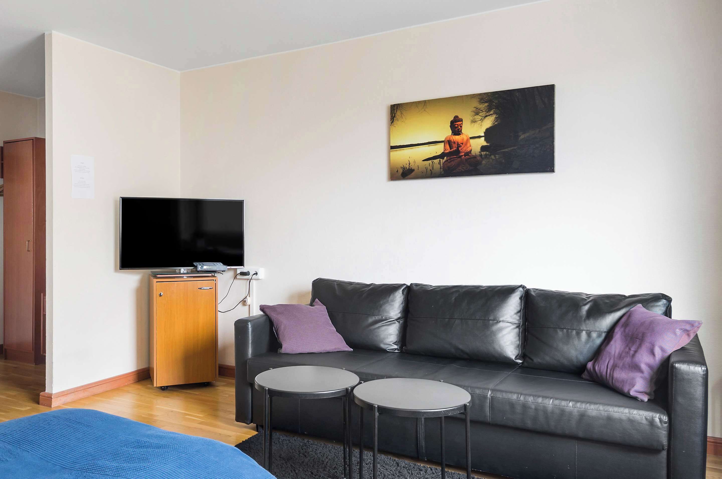 Premium-værelse - 1 queensize-seng - ikke-ryger (with Sofabed) | Allergivenligt sengetøj, skrivebord, arbejdsområde til bærbare computere