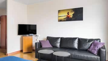 Premium-værelse - 1 queensize-seng - ikke-ryger (with Sofabed) | Allergivenligt sengetøj, skrivebord, arbejdsområde til bærbare computere
