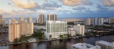 Uitzicht vanuit accommodatie