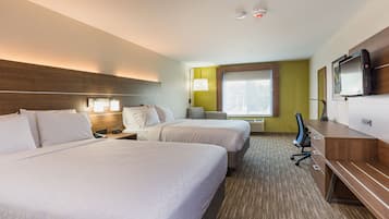 Hypo-allergenic bedding, in-room safe, desk, laptop workspace