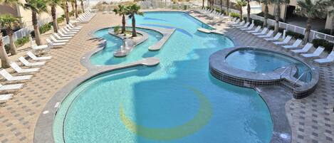 실내 수영장, 2 개의 야외 수영장