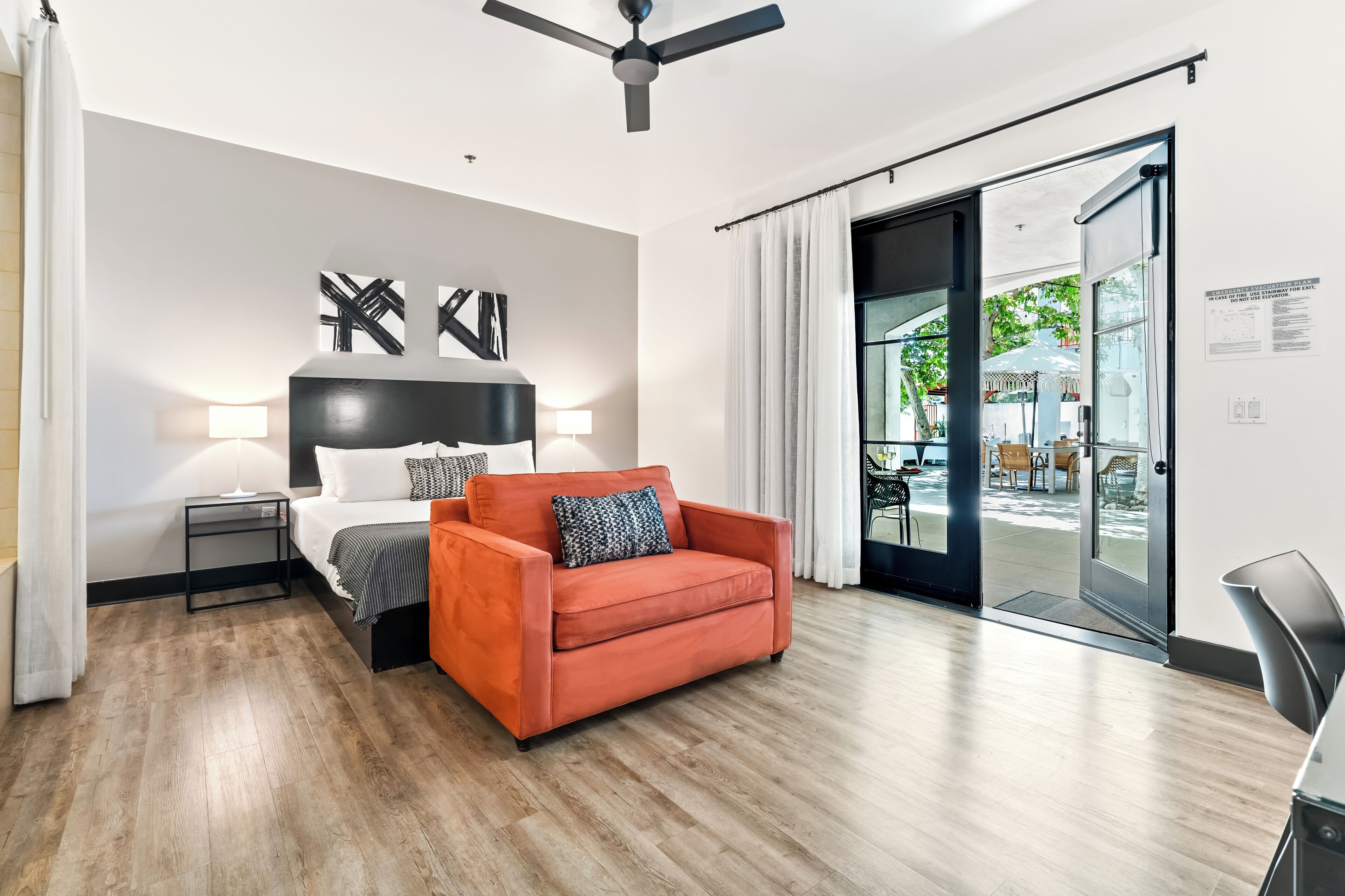 signature room | 1 bedroom, premium bedding, desk, blackout curtains