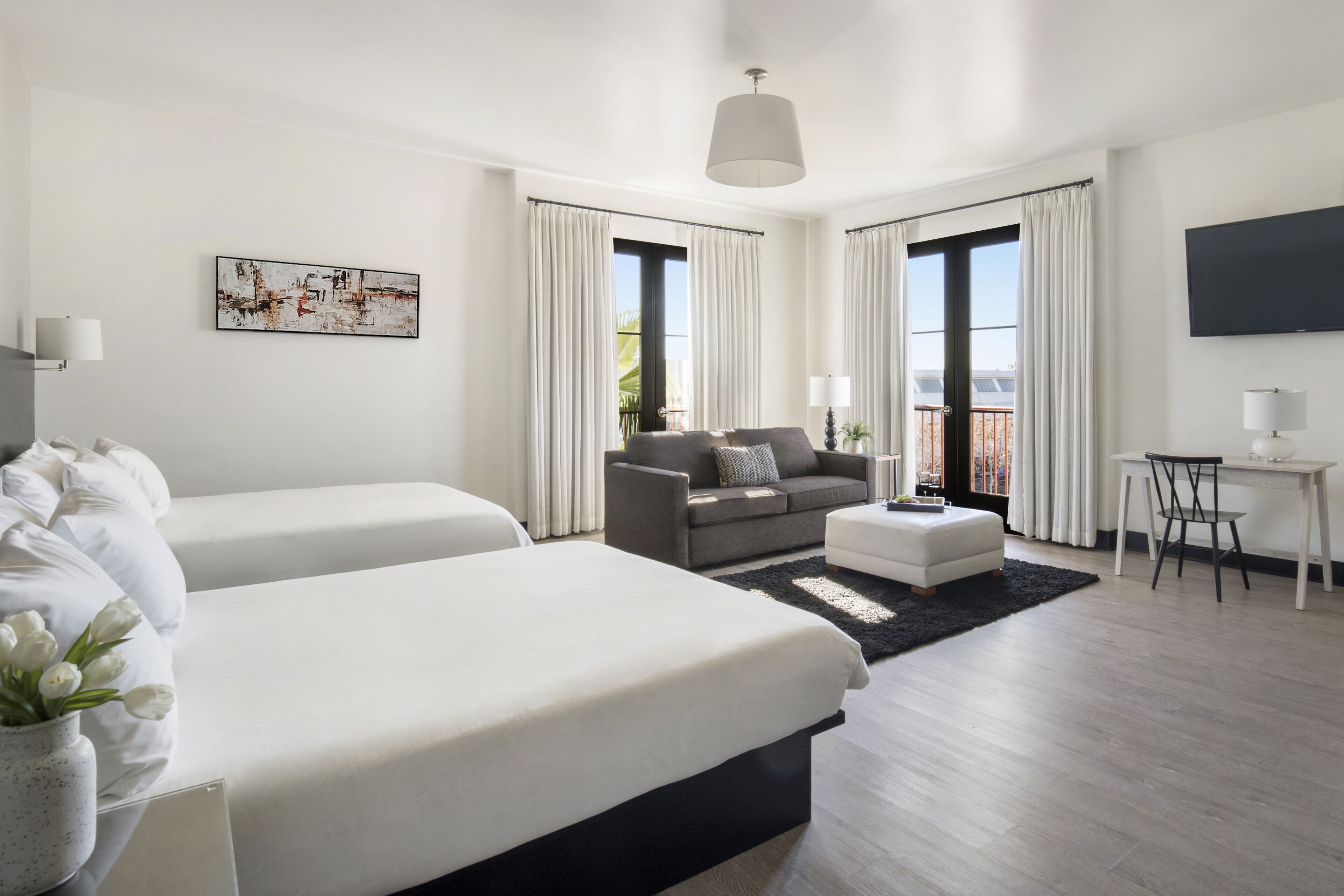 Premier Double Room | Premium bedding, desk, blackout curtains, iron/ironing board