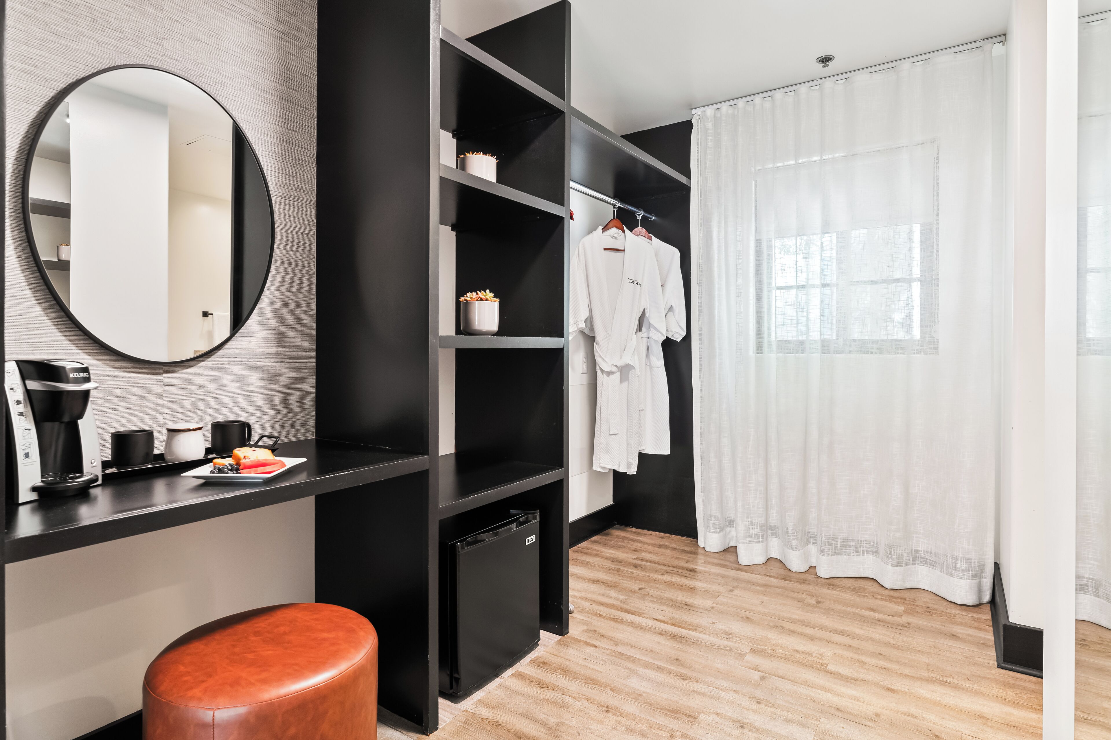 signature room | 1 bedroom, premium bedding, desk, blackout curtains