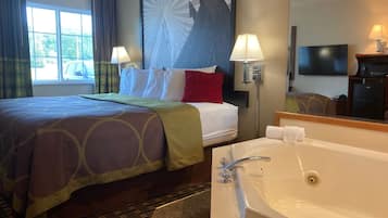 Suite, 1 King Bed, Non Smoking | Individually furnished, desk, laptop workspace, blackout drapes