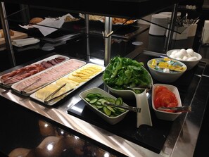 Daily buffet breakfast (EUR 32 per person)