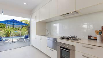 2 Bedroom Swim Out - Lap Pool with Sun Loungers | Private kitchen | Full-sized fridge, microwave, oven, stovetop