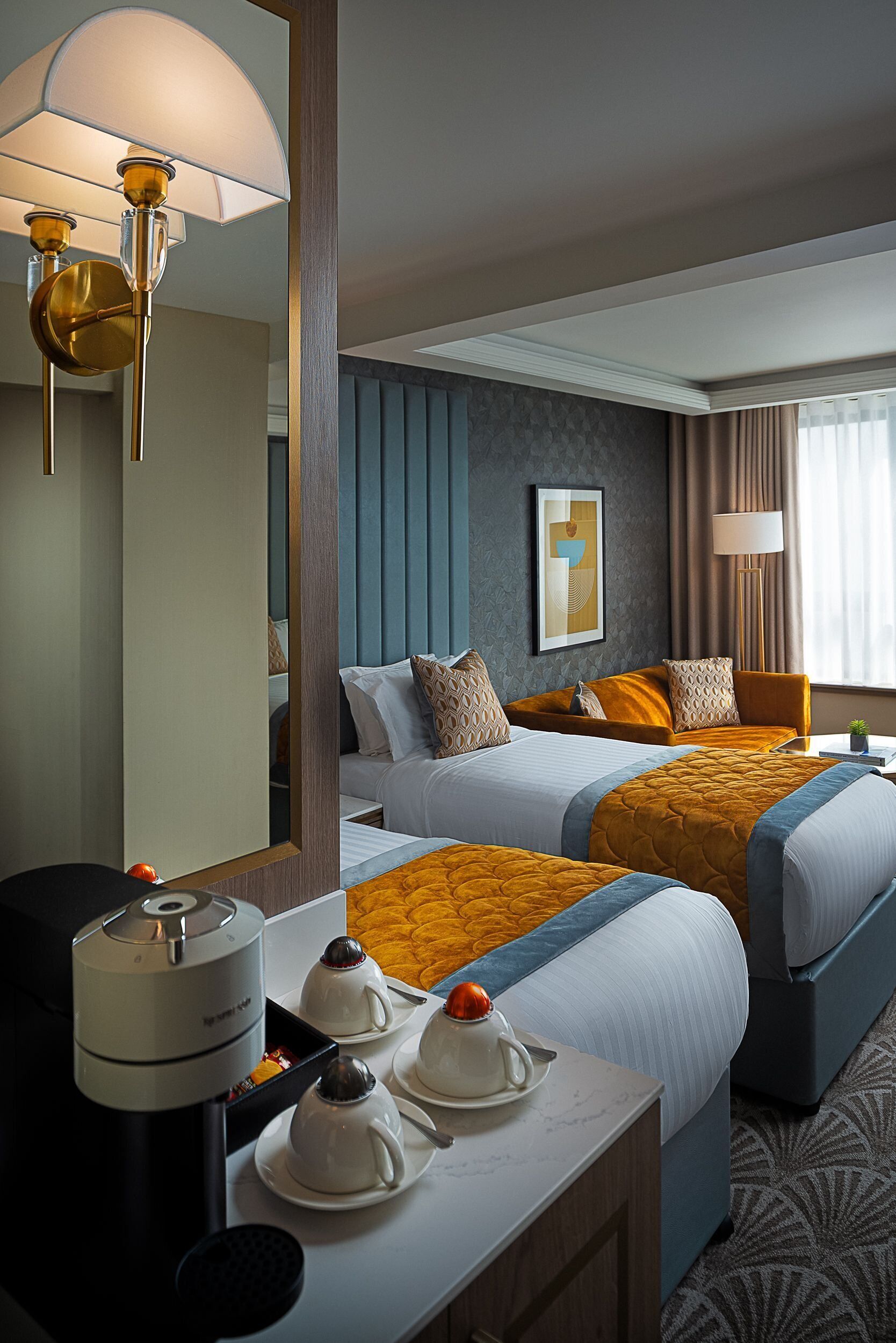 hypo-allergenic bedding, minibar, in-room safe, desk