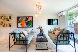 Premium Suite, Non Smoking | Living area | 42-inch flat-screen TV with cable channels, TV - Hotel La Pagerie (Trois-Ilets)