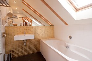 Free toiletries, hair dryer, towels