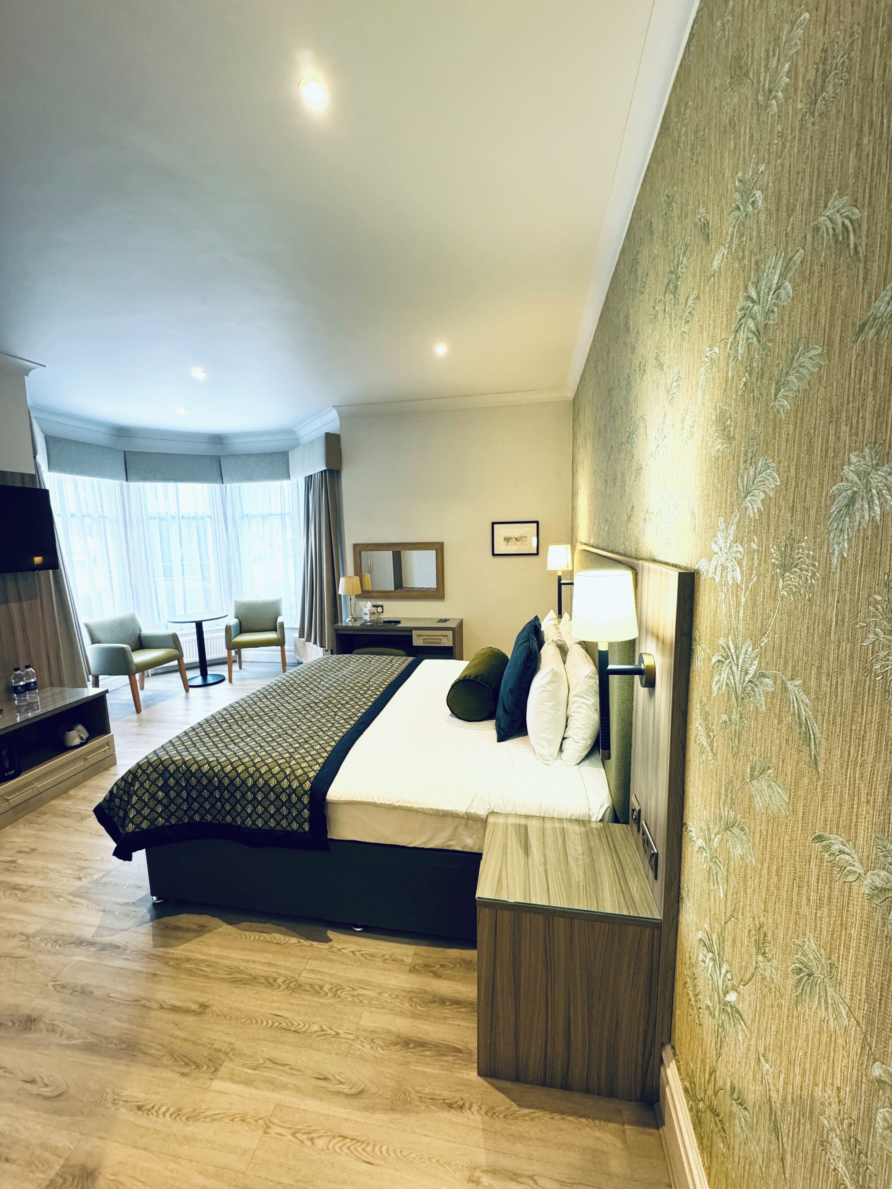 Deluxe Double Room | Premium bedding, desk, laptop workspace, iron/ironing board