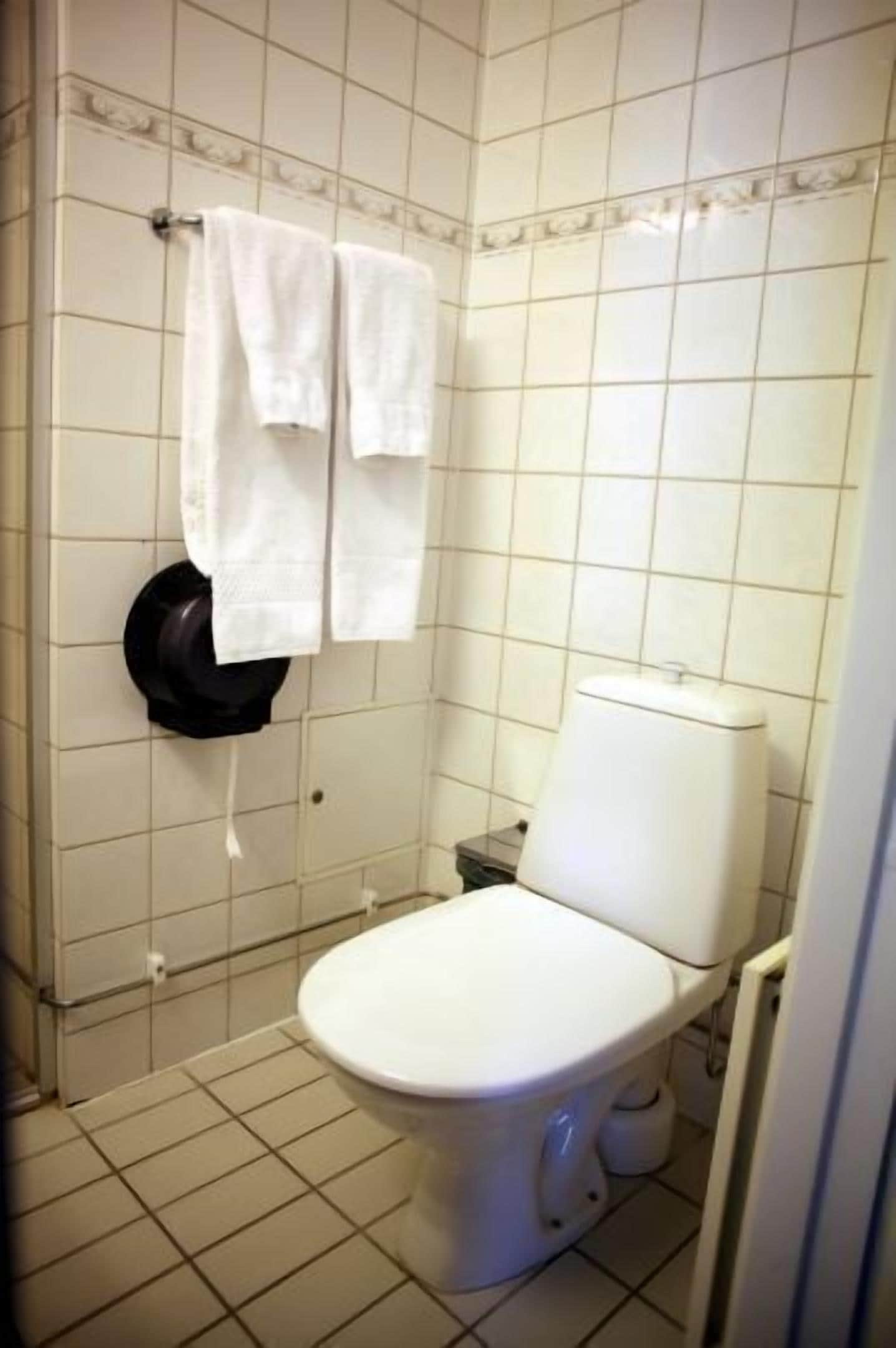 standard double room | bathroom | shower, free toiletries, hair dryer, towels