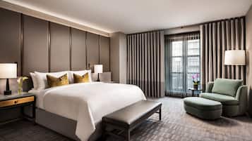 Premium bedding, pillow-top beds, minibar, in-room safe