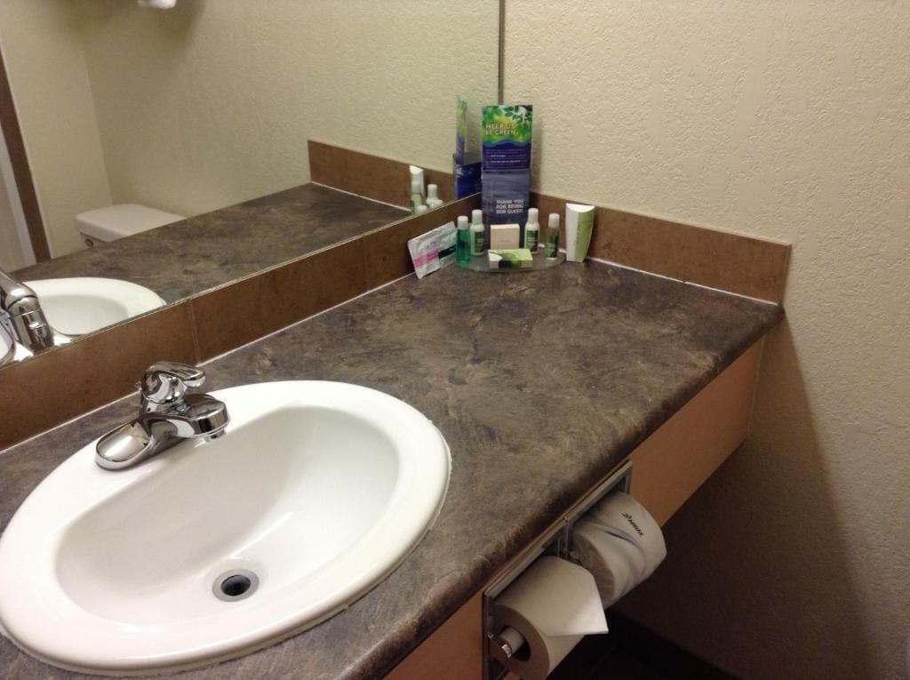 executive suite | bathroom | combined shower/bathtub, free toiletries, hair dryer, towels