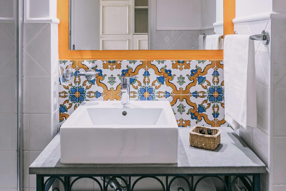 shower, free toiletries, hair dryer, bidet