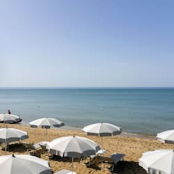 Private beach, white sand