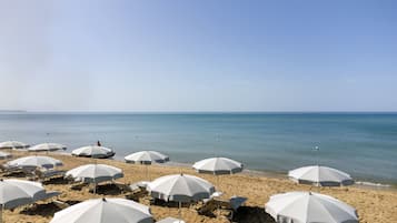Private beach, white sand