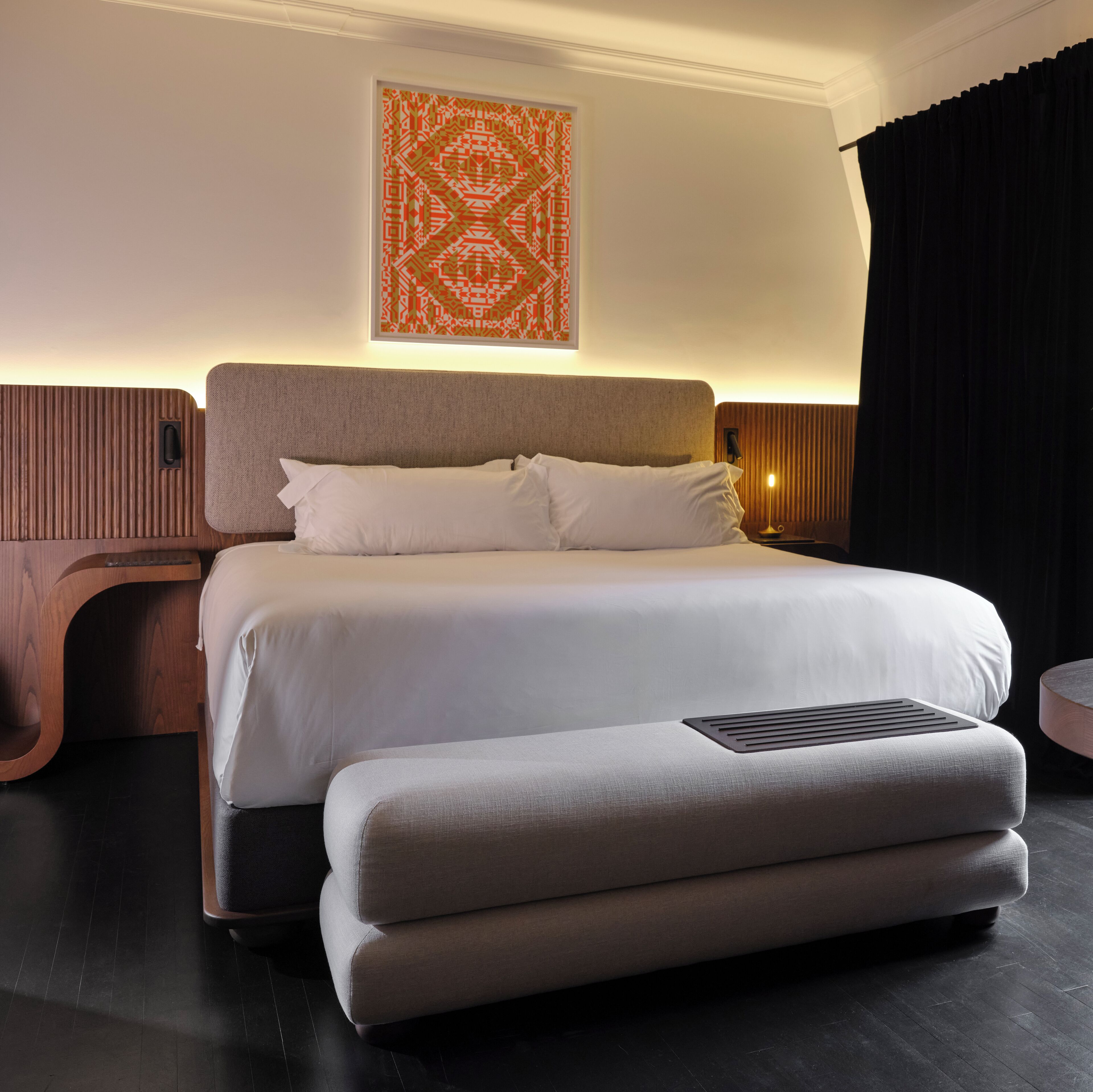 room 1 king bed | 1 bedroom, frette italian sheets, premium bedding, free minibar items