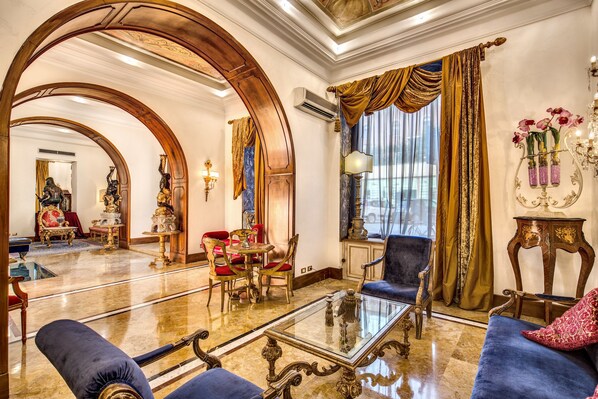 Zona de estar del vestíbulo