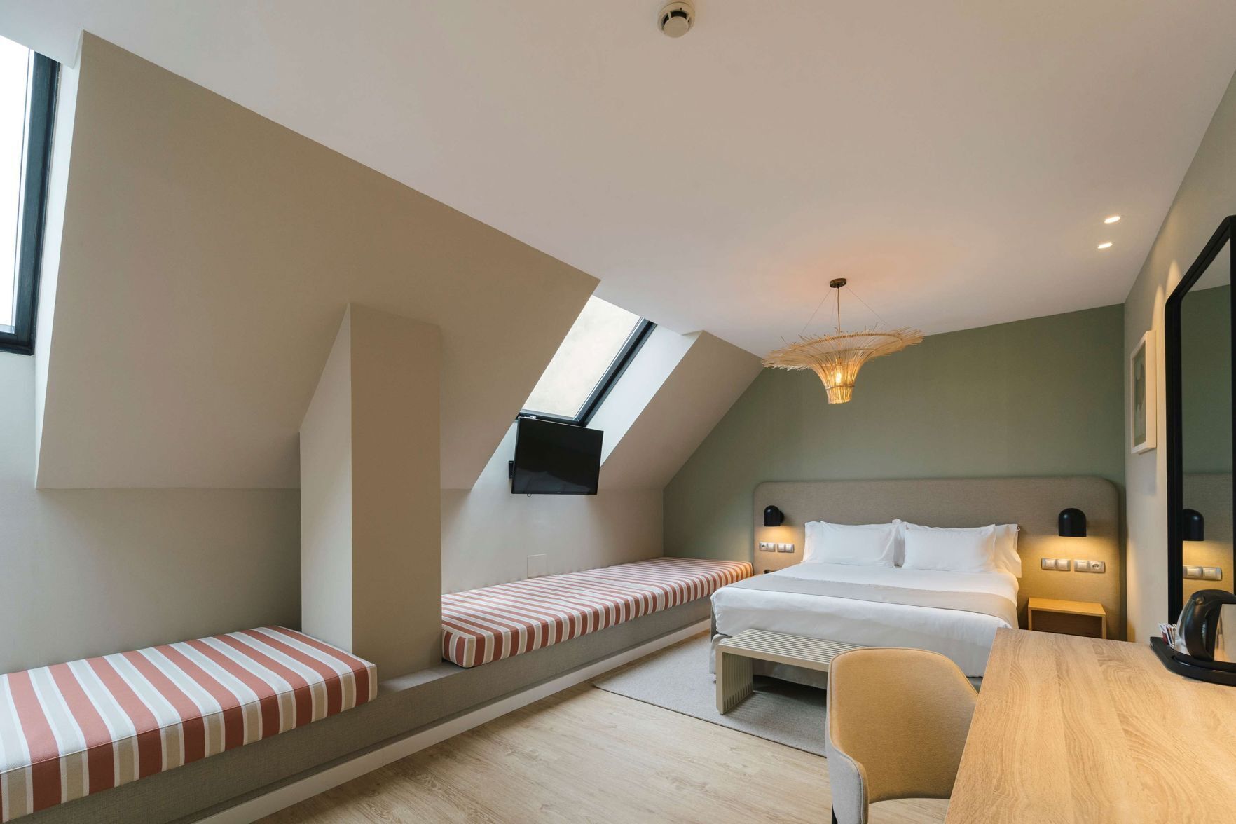 Premium bedding, memory-foam beds, minibar, in-room safe