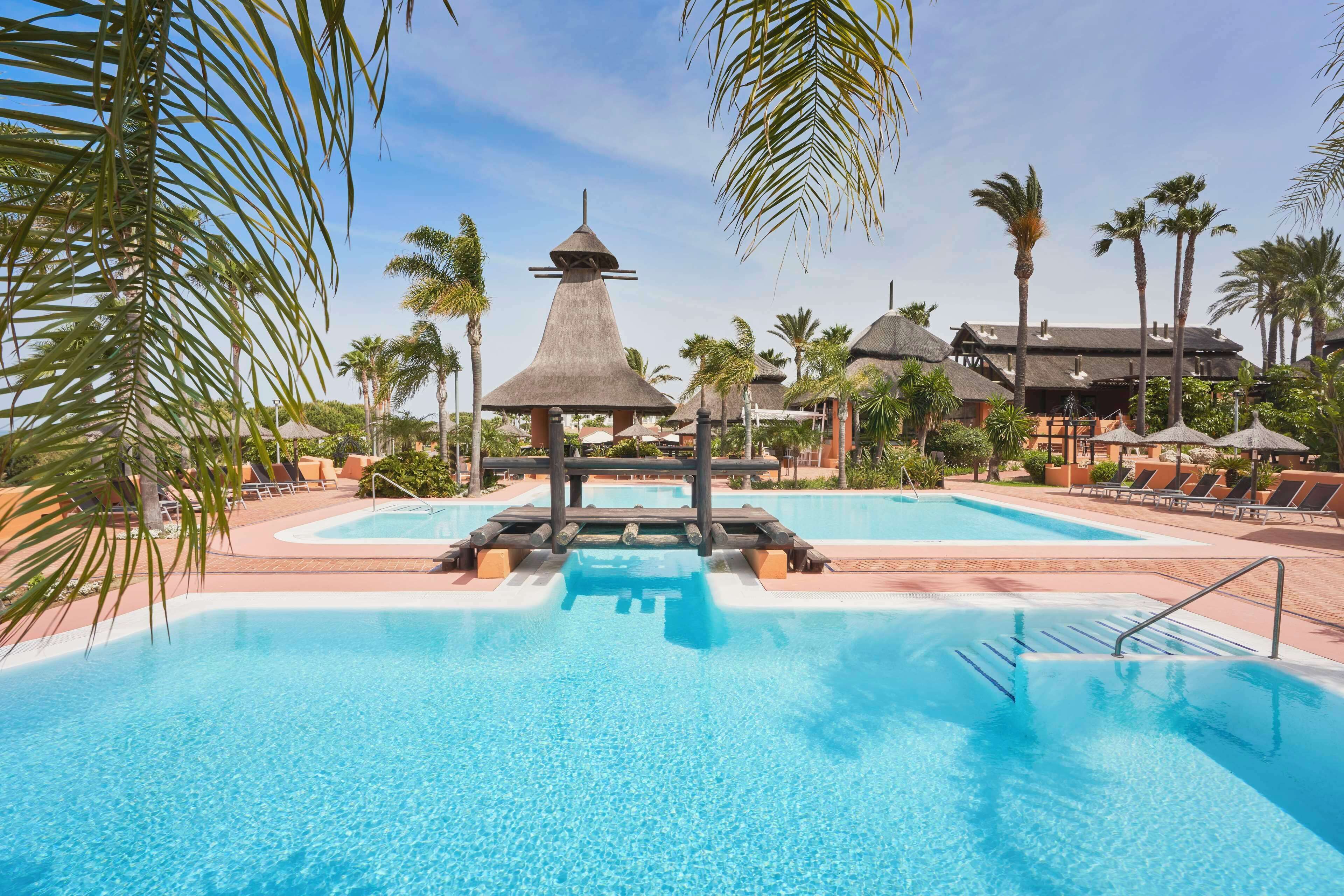 indoor pool, 5 outdoor pools, pool umbrellas, pool loungers