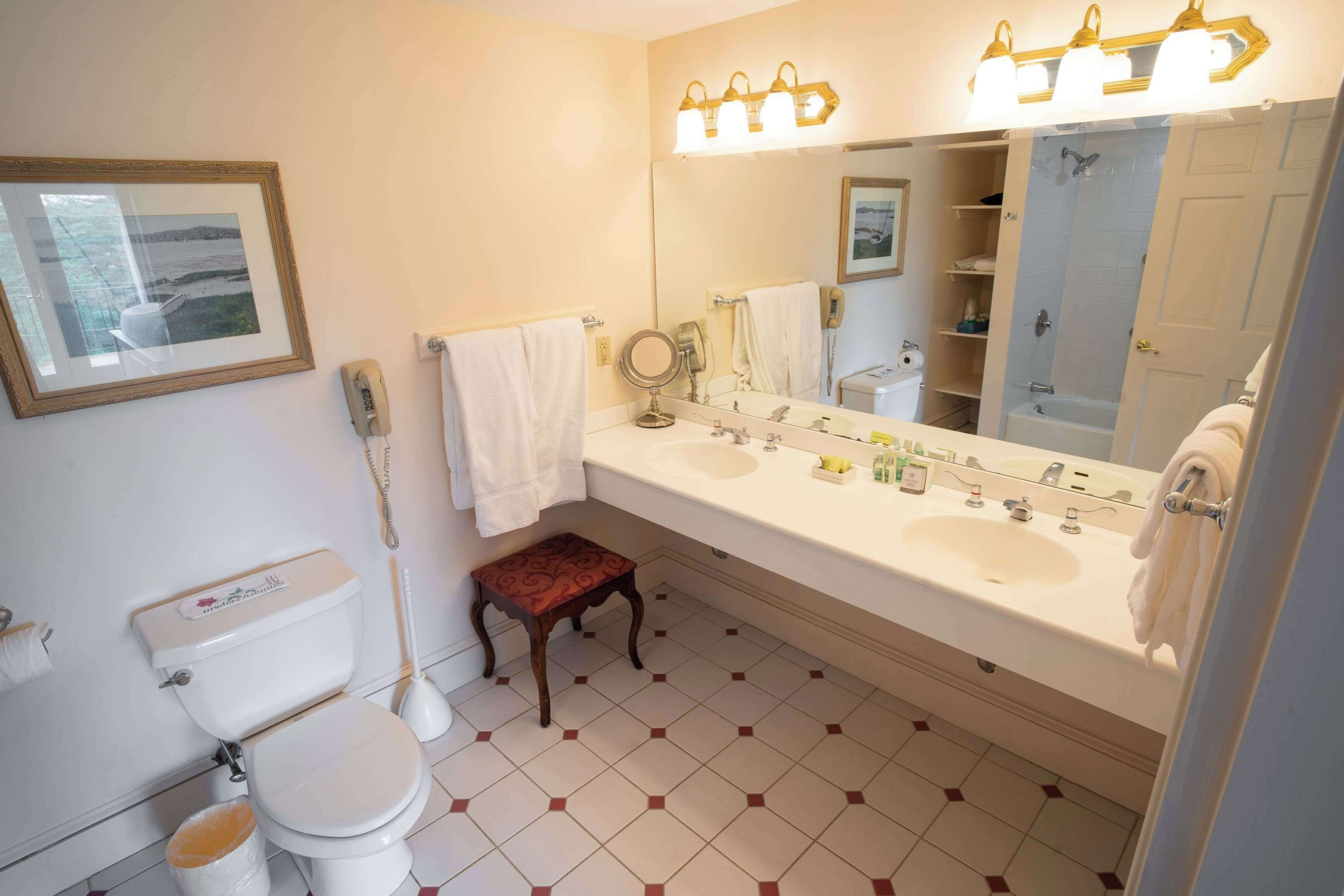 free toiletries, hair dryer, bathrobes, towels