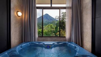 Down duvets, minibar, in-room safe, desk