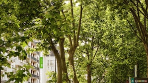 A street scene with a sign for 'Mairie de Montrueil' and a bus stop. - ibis Styles Paris Mairie de Montreuil (Montreuil)