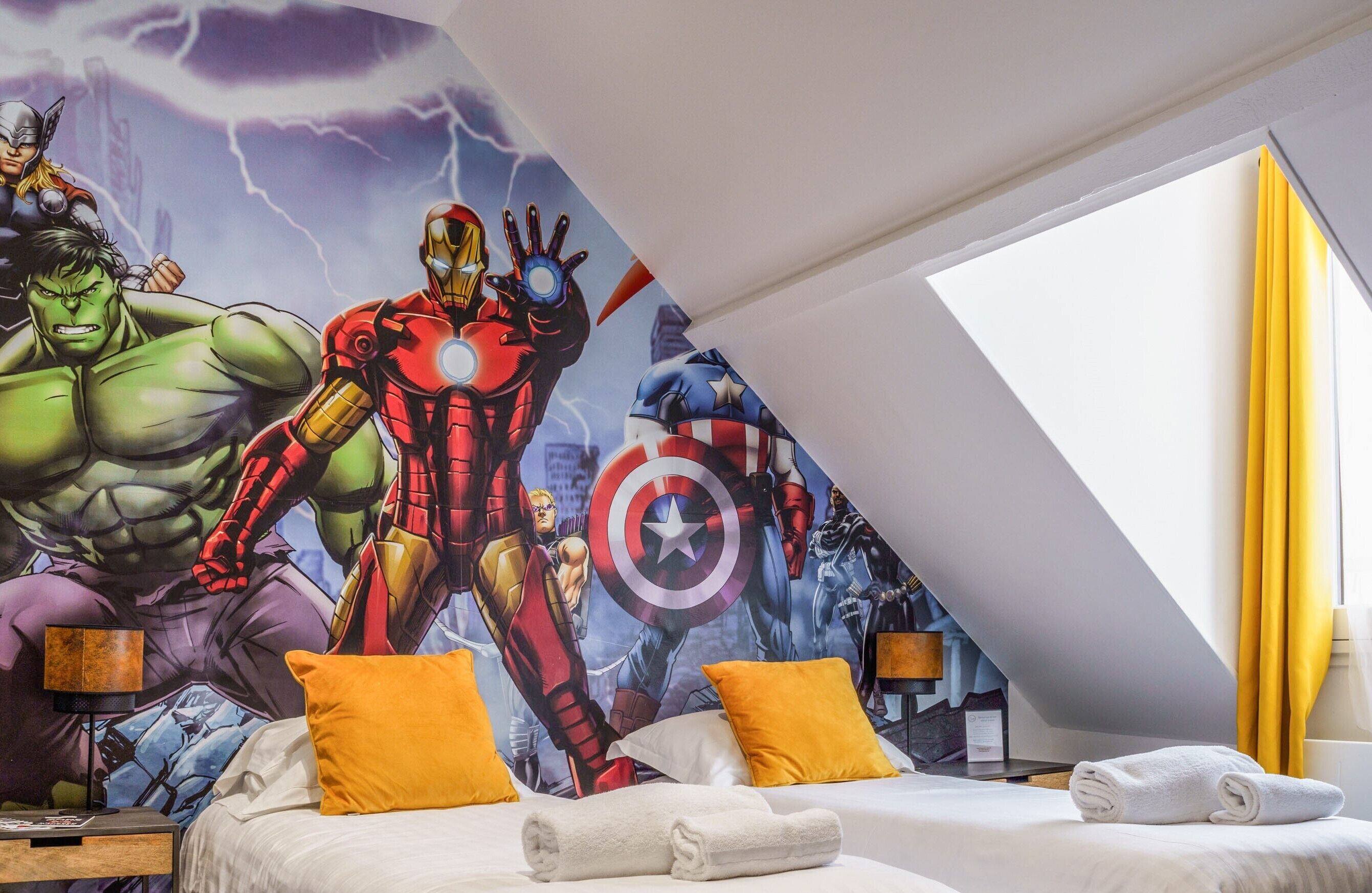 Quarto duplo clássico | Roupas de cama premium, individualmente decorados