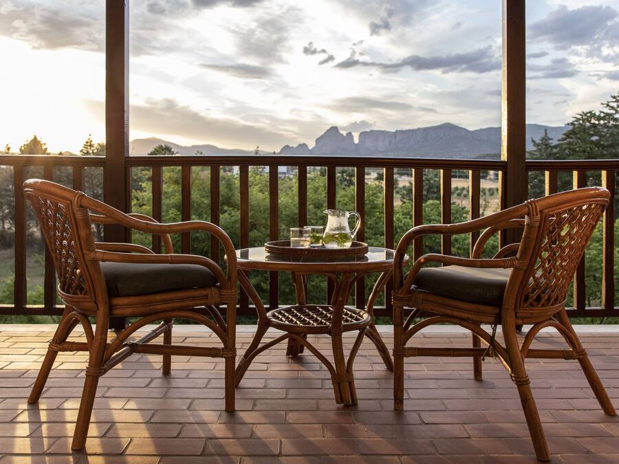 Blick von der Unterkunft