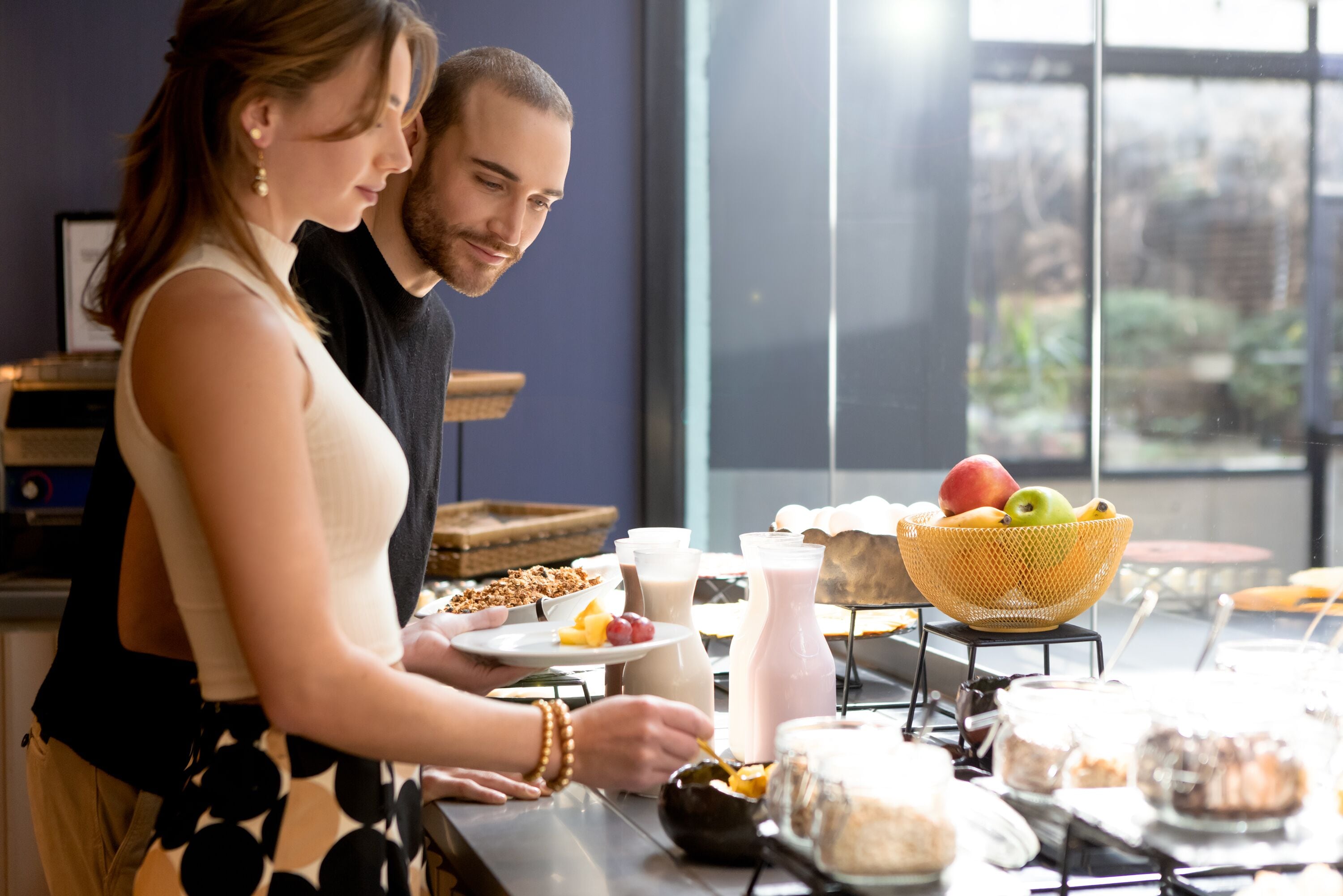 daily buffet breakfast (clp 15900 per person)